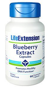 Blueberry Extract (60 vegetarian capsules) Has significant benefits for your cardiovascular system and is also helpful in preventing neurological disorders..